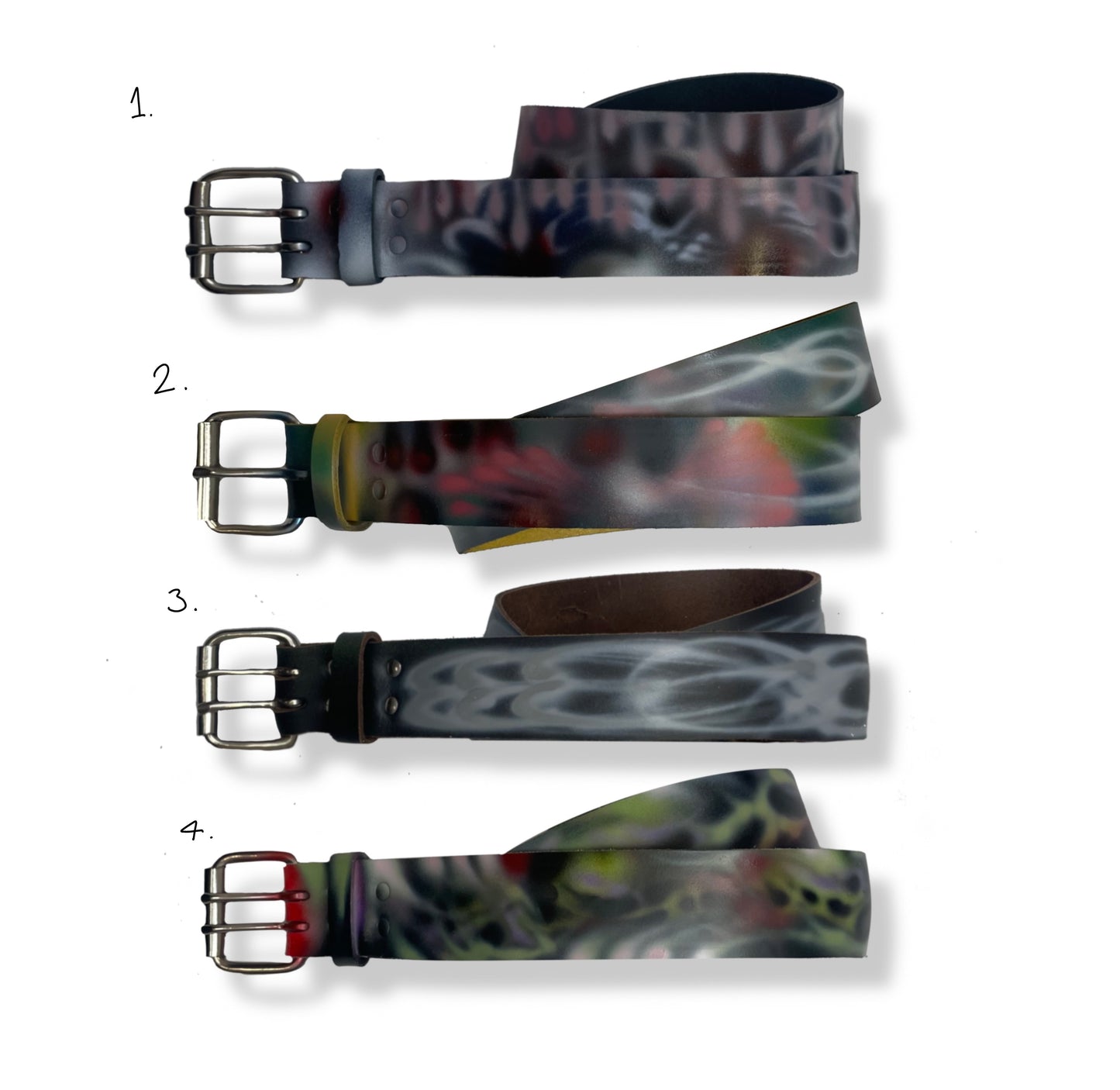 Airbrushed belts