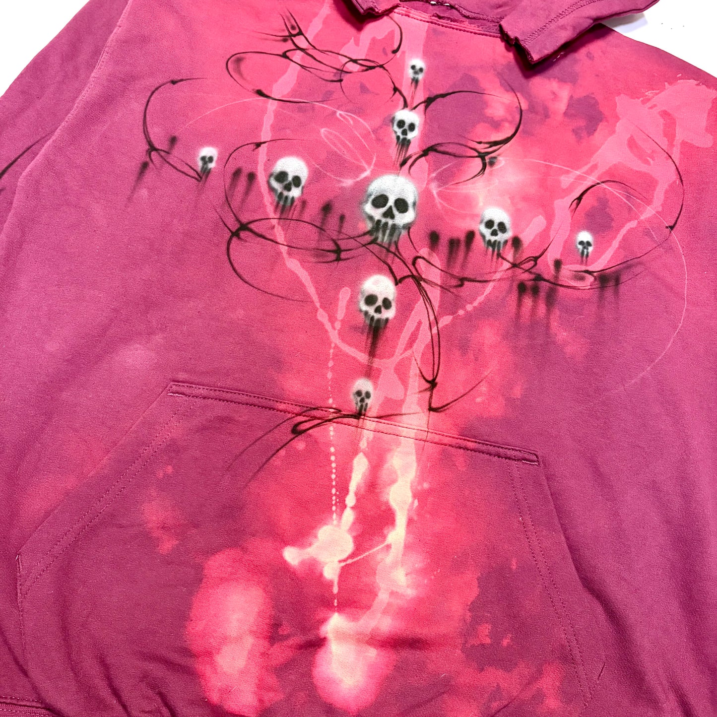 Mirrored skull hoodie