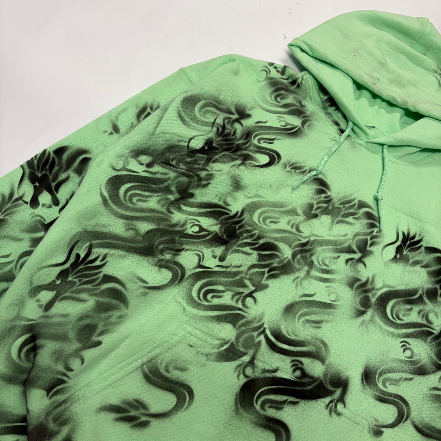 dragon stencil all-over