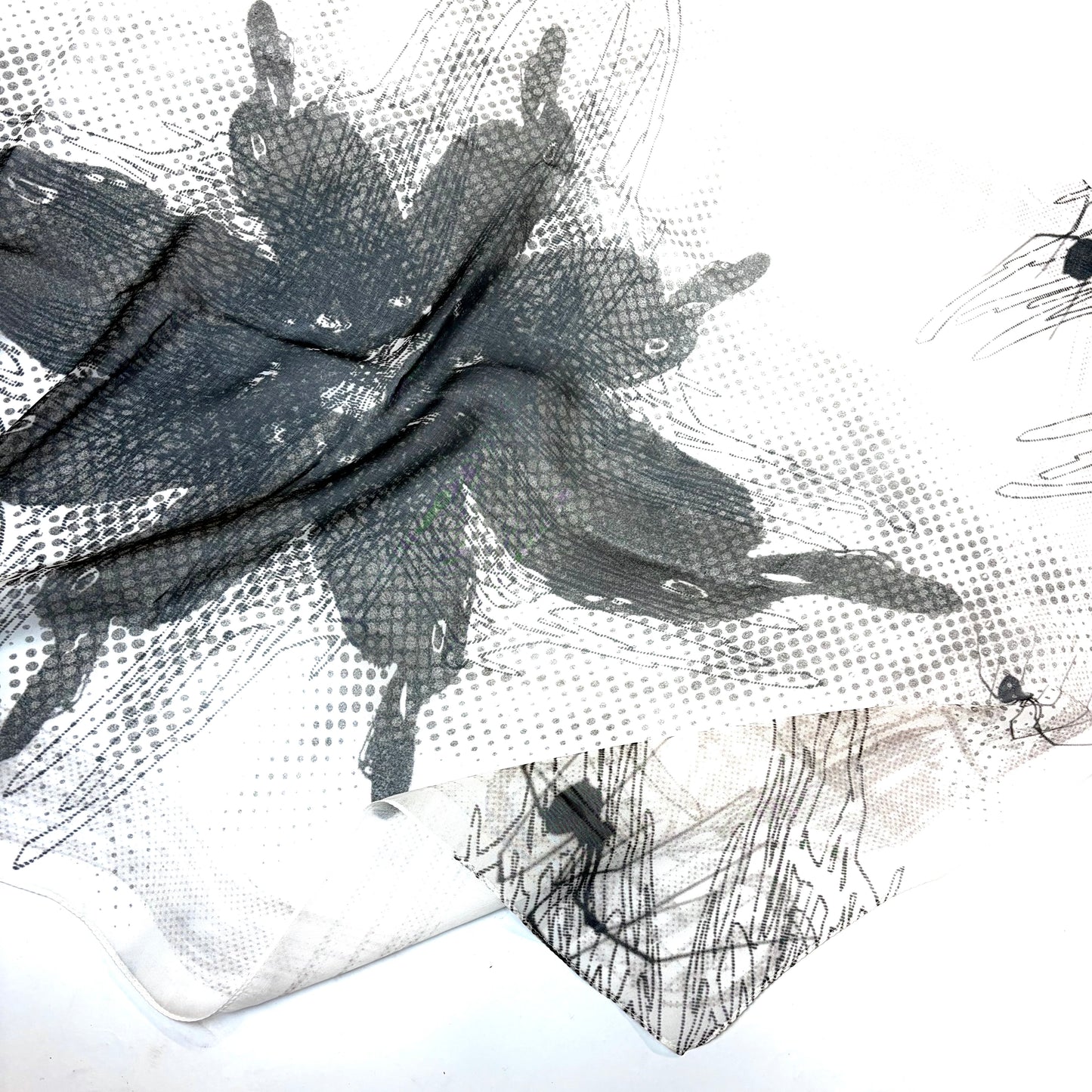 MIRROR BUNNY SILK SCARF