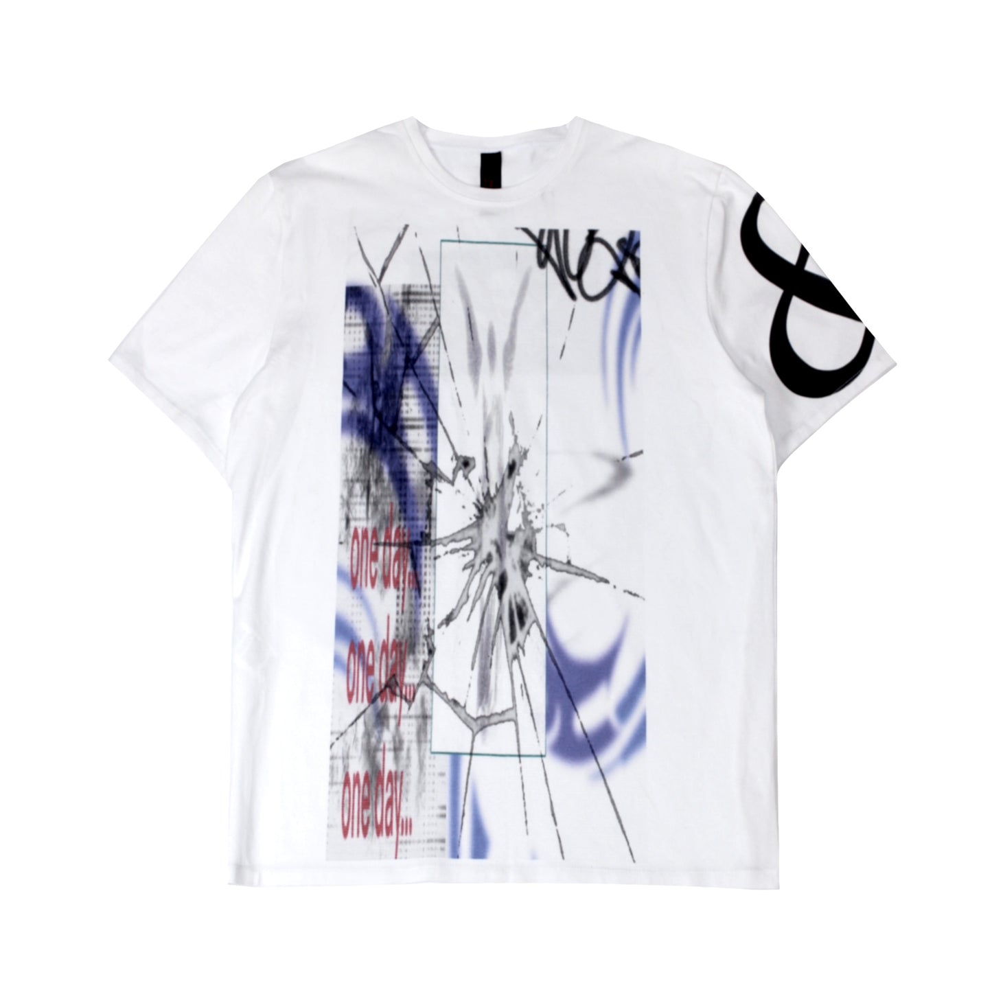 Cracked glass short sleeve