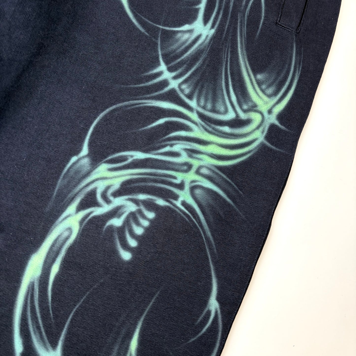 green flame joggers