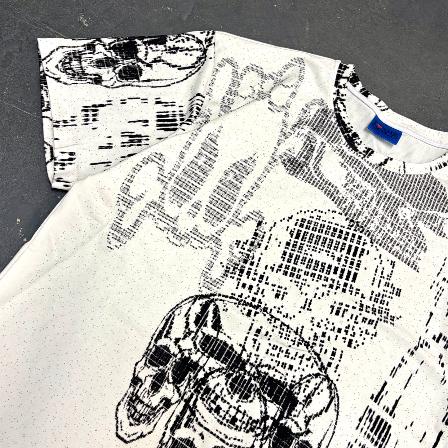 skull emoticon short sleeve