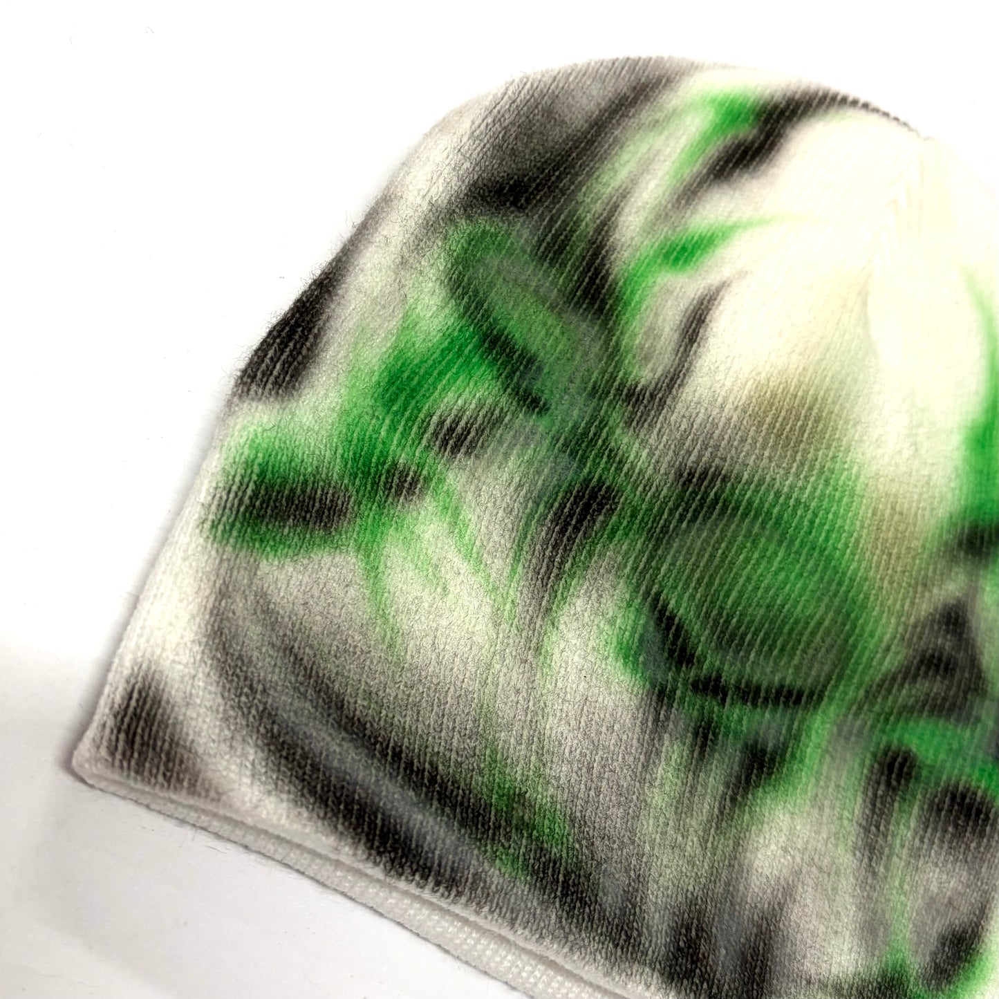 "green skull" beanie