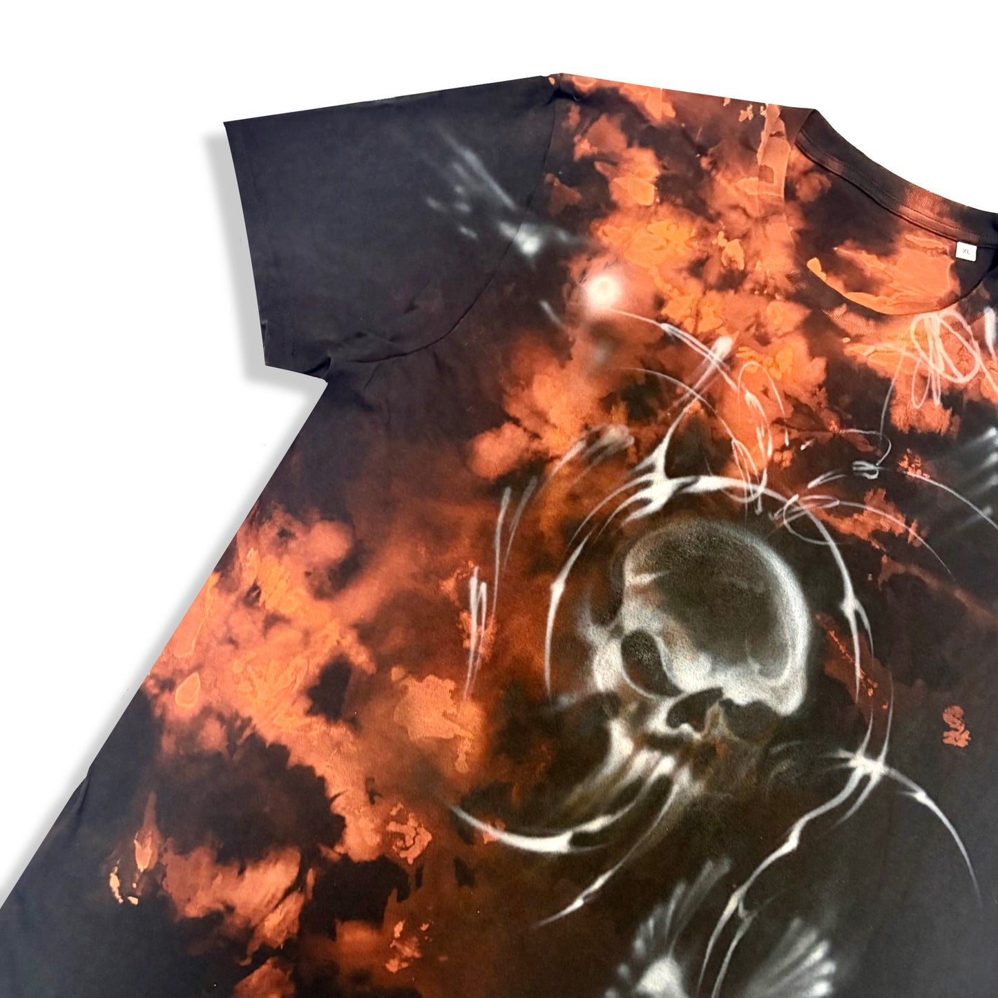 bleached skull short sleeve