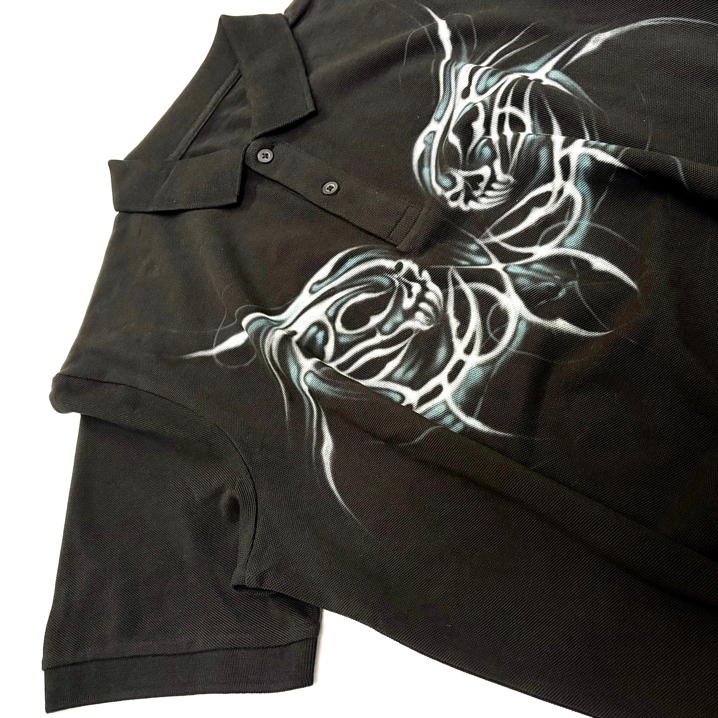 mirror skull polo