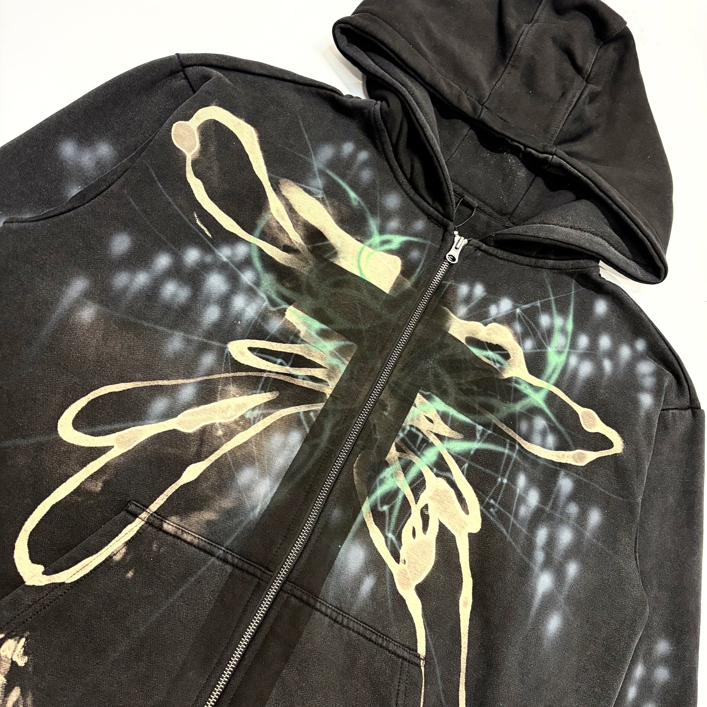 Black “crossed out” hoodie