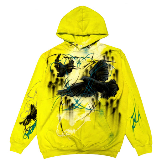 flying raven hoodie