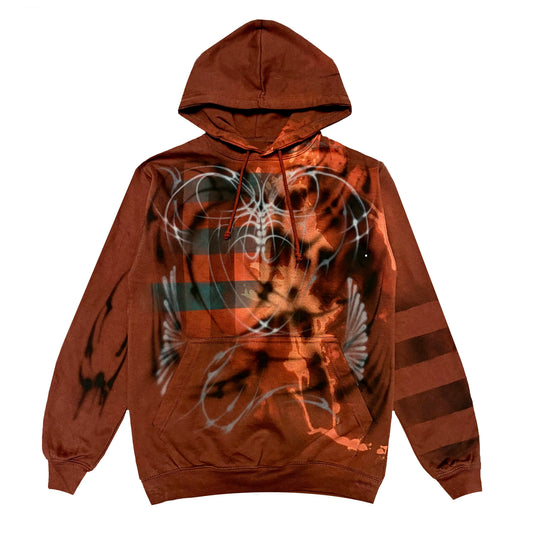 striped+checkered hoodie