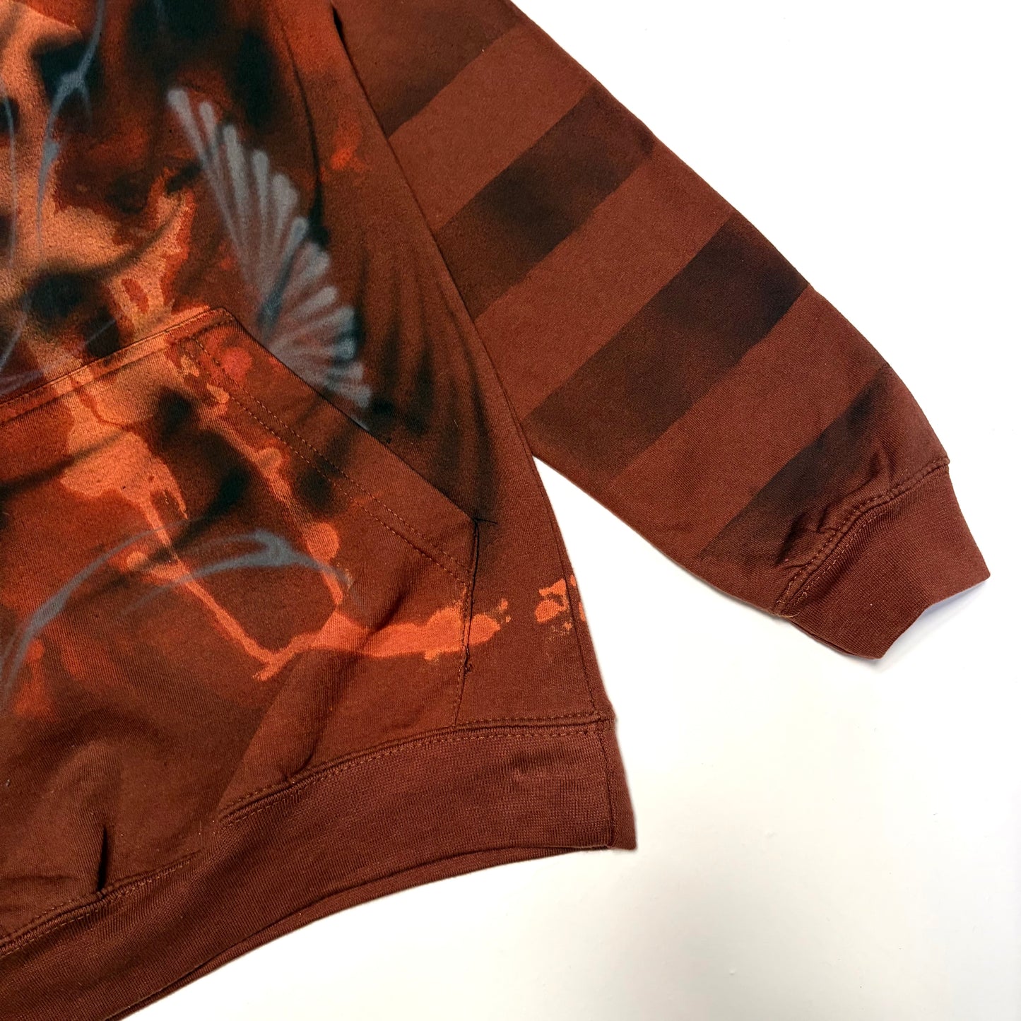 striped+checkered hoodie