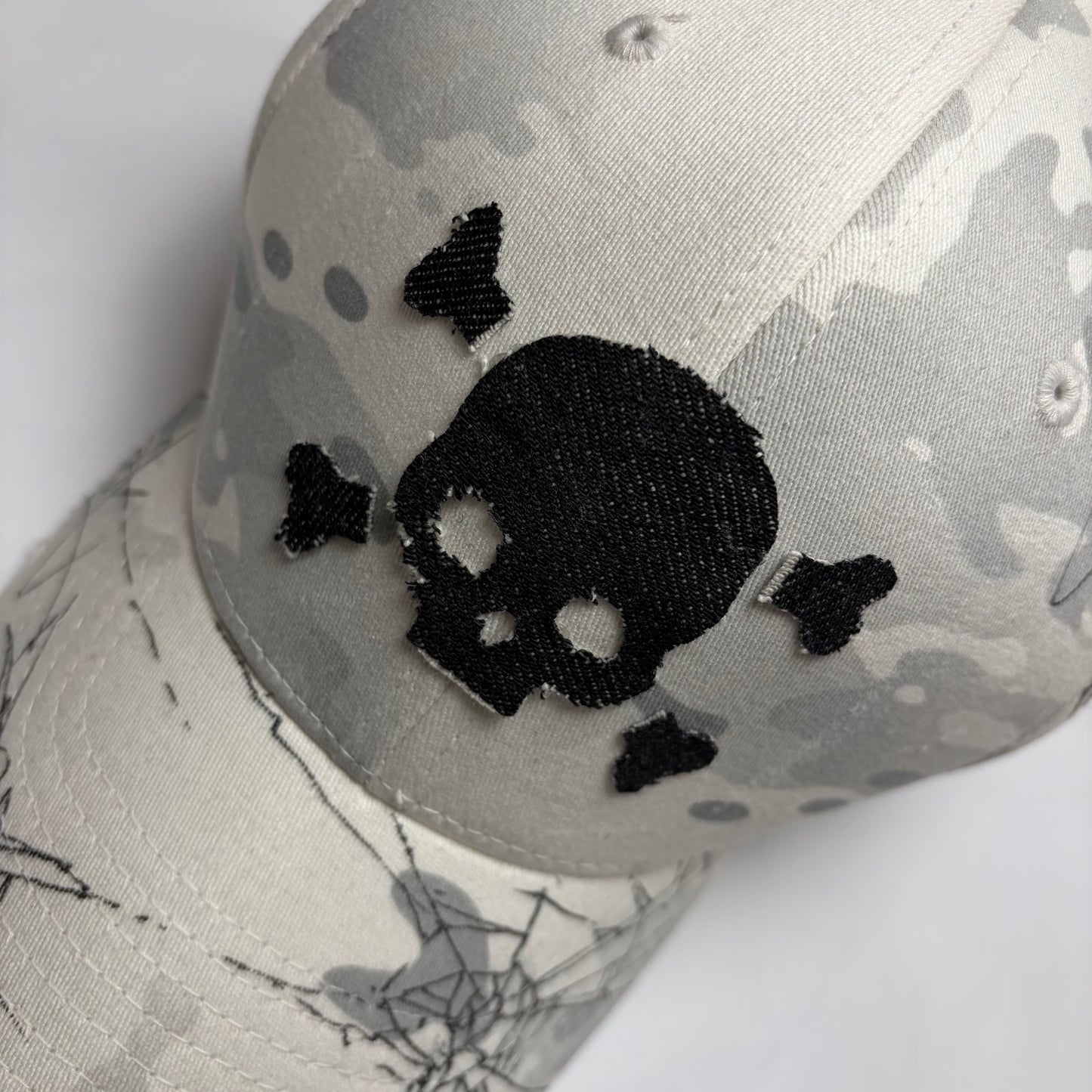 Appliqué camo caps