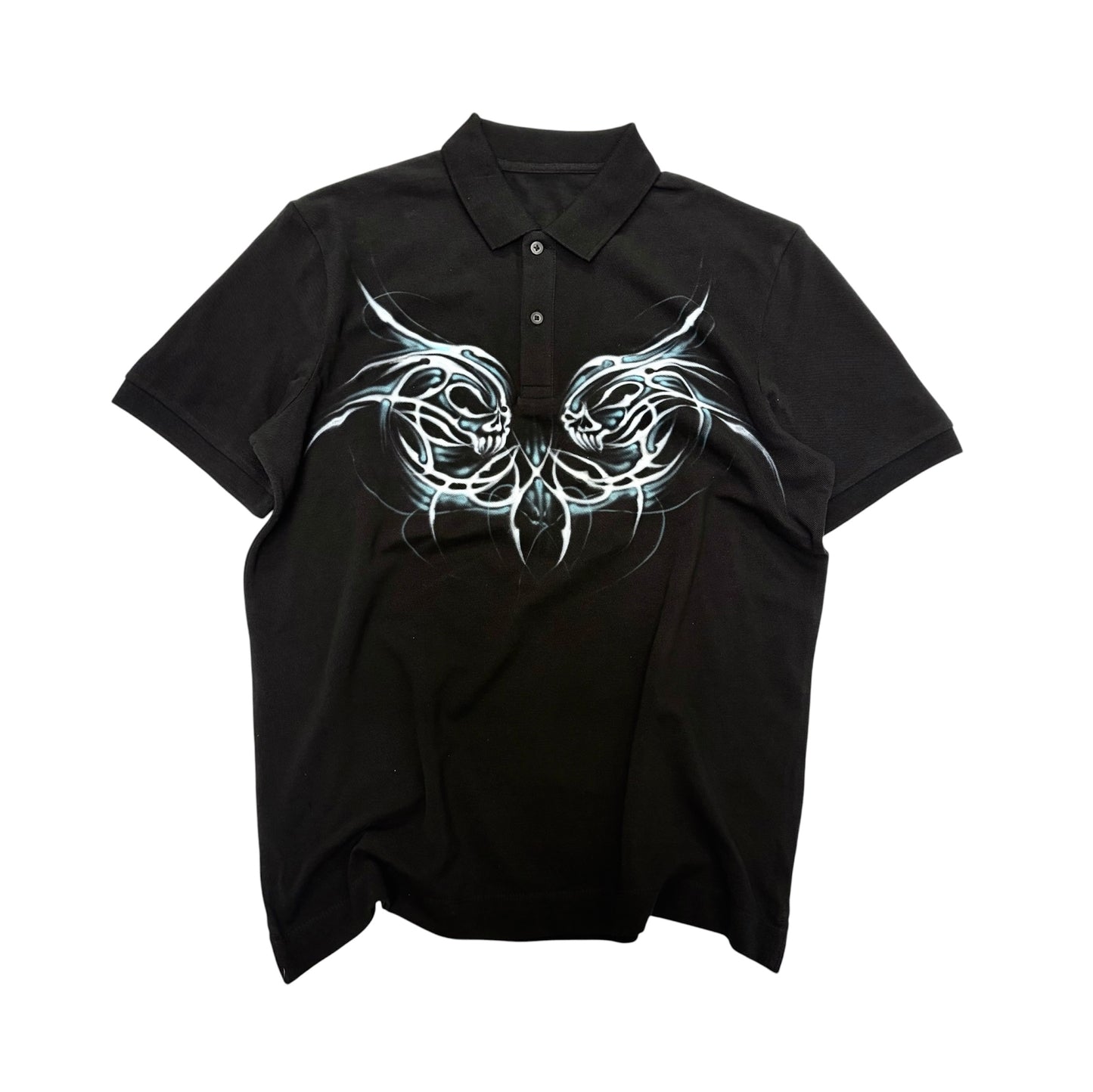 mirror skull polo