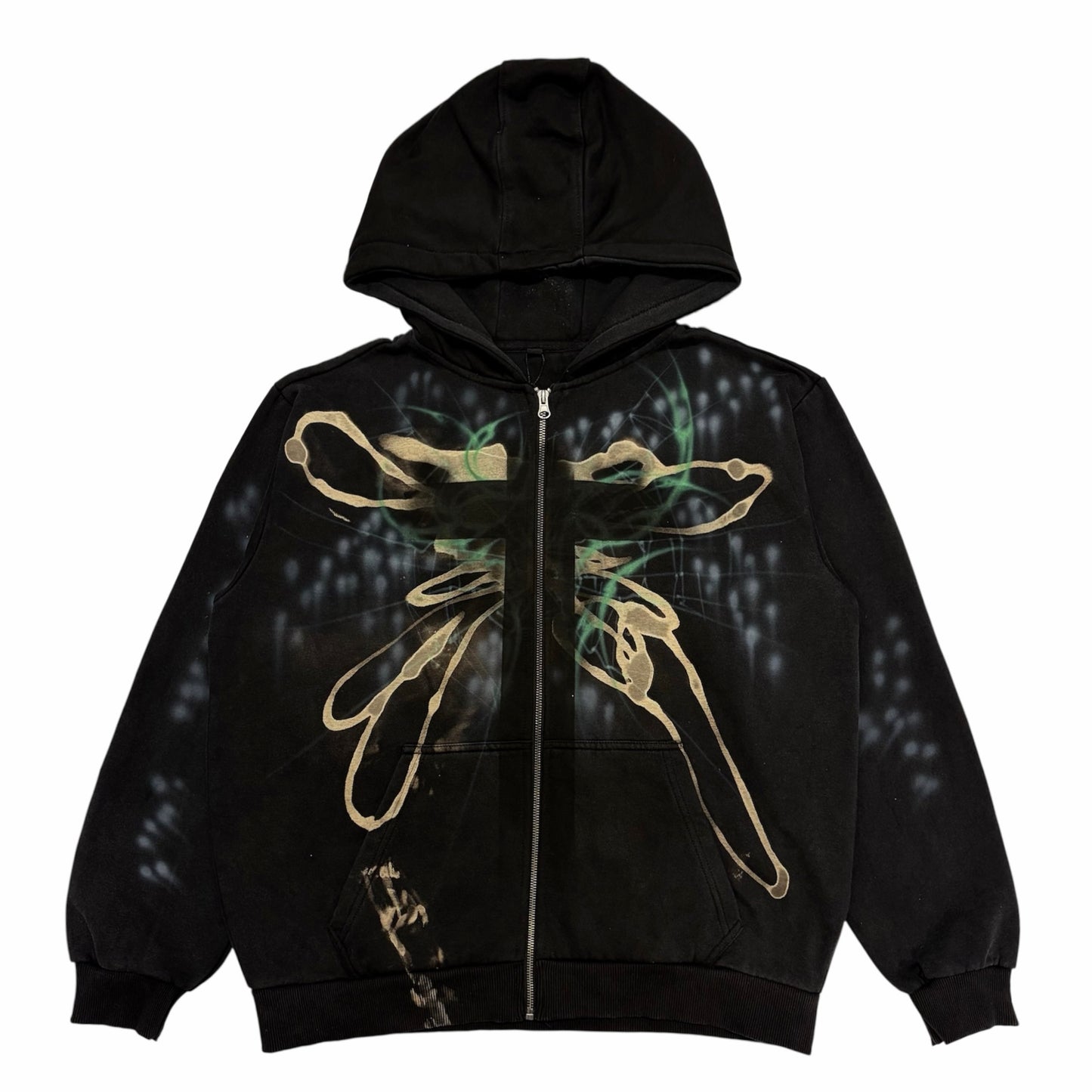 Black “crossed out” hoodie