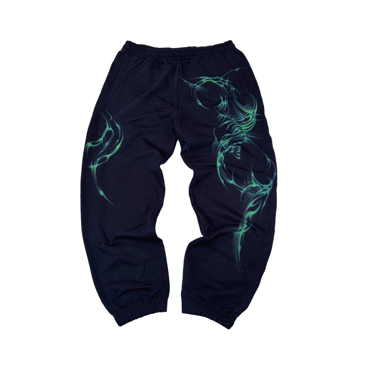 green flame joggers