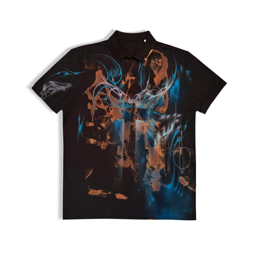 pink+blue thorns polo shirt