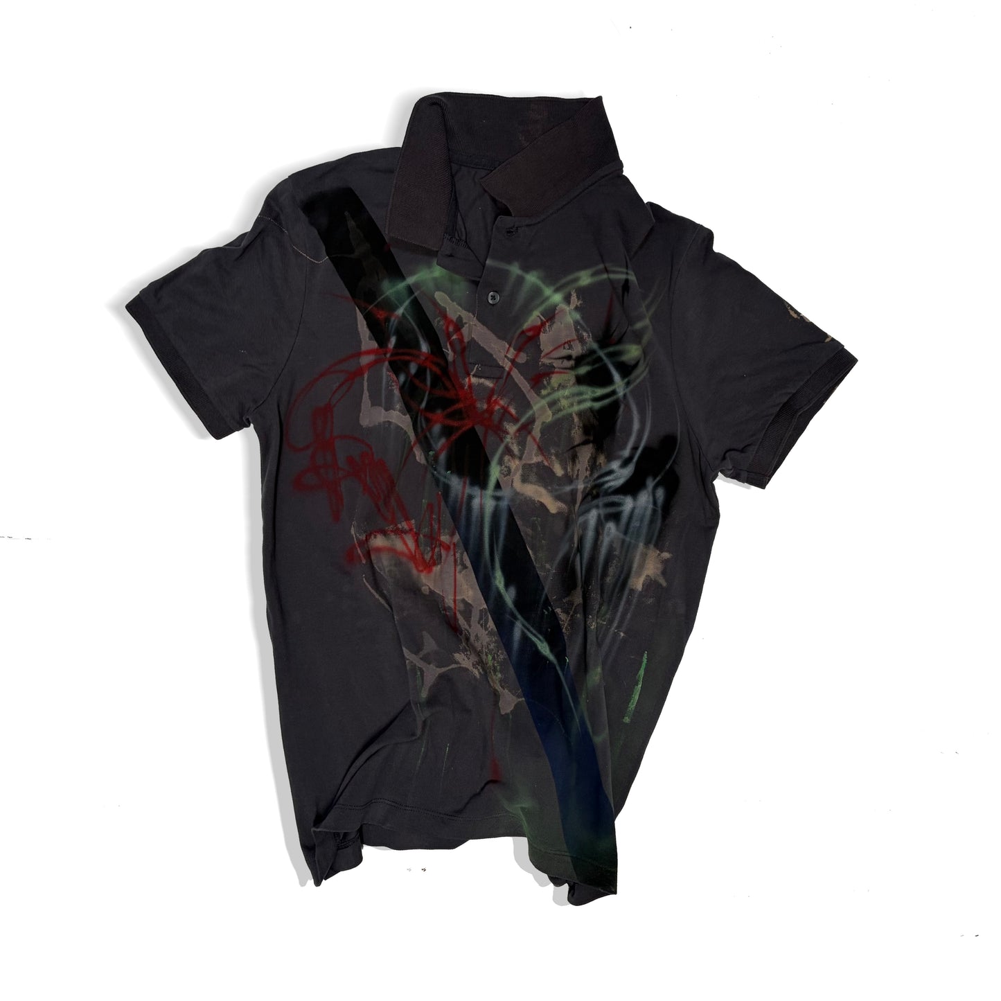 diagonal line polo-shirt