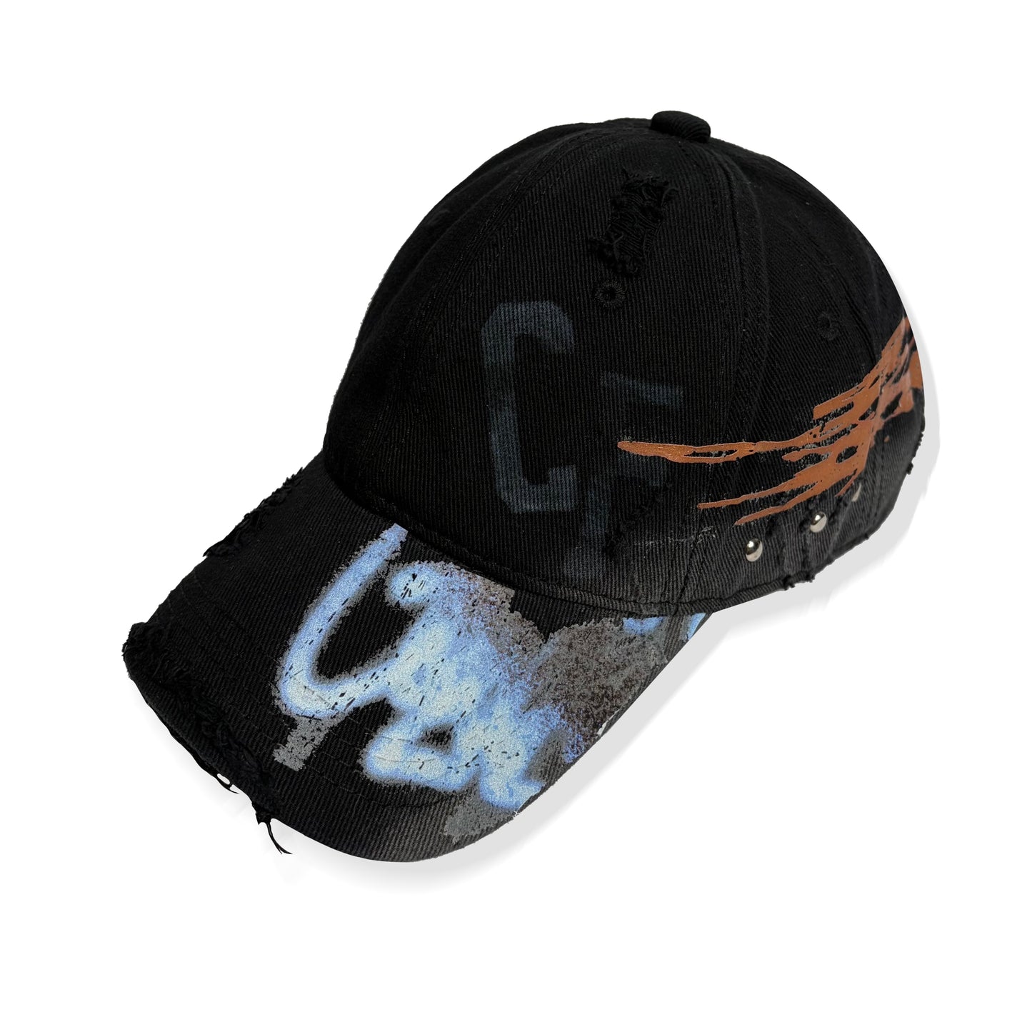 distressed caps