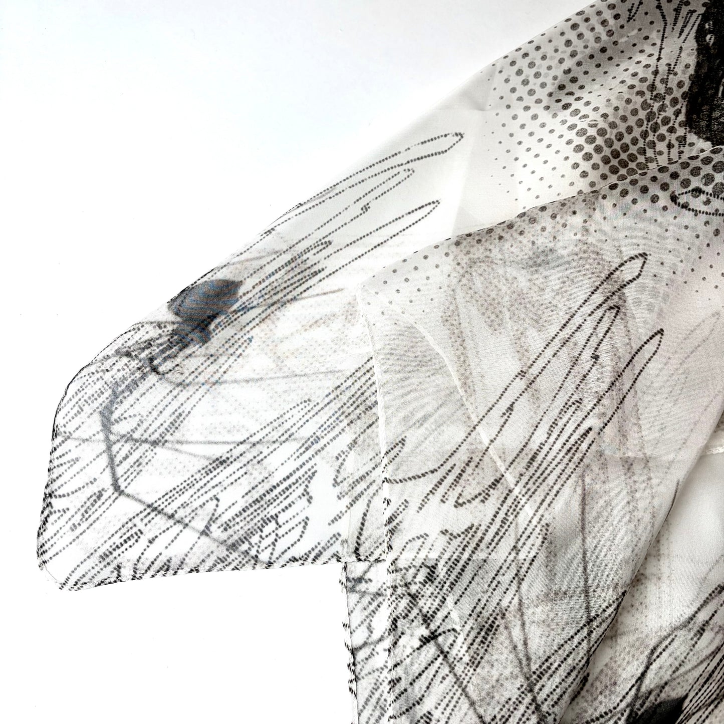 MIRROR BUNNY SILK SCARF