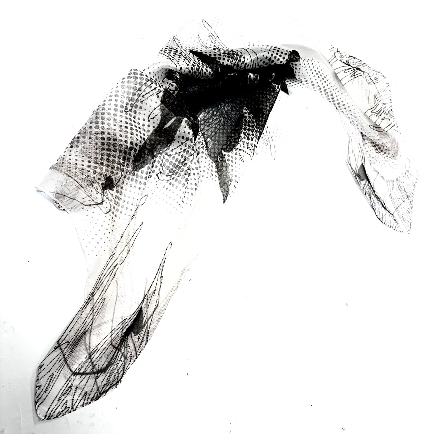 MIRROR BUNNY SILK SCARF