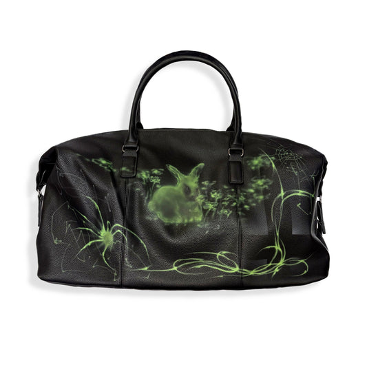 green bunny+spider weekend bag