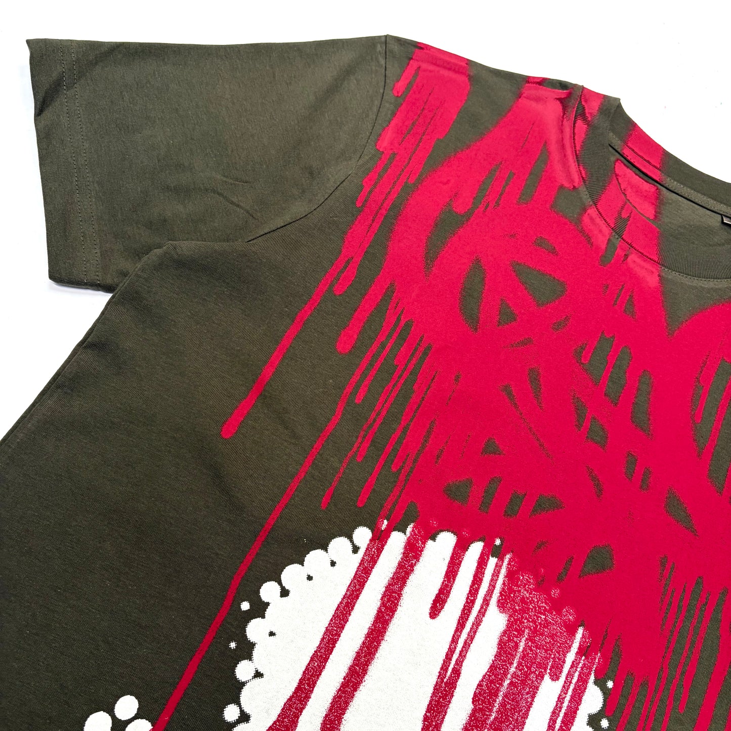 SKULL TAG SHIRT (KHAKI GREEN)