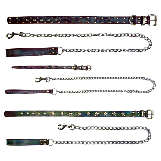 DOG COLLAR + LEAD SETS