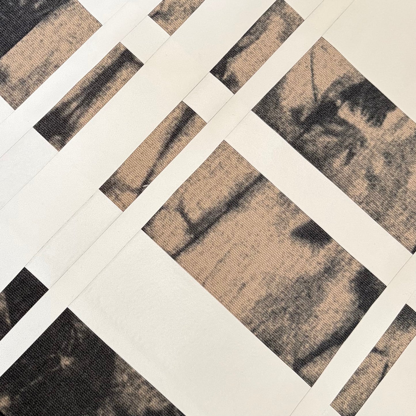 reflective tartan tote