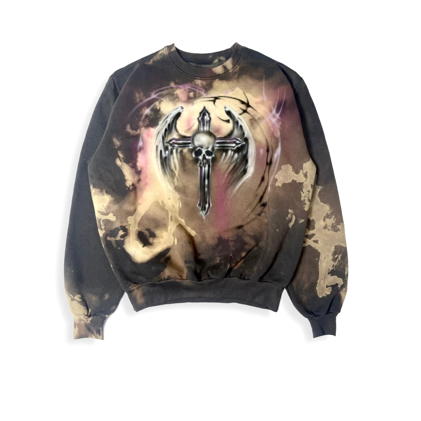skull wings sweatshirt