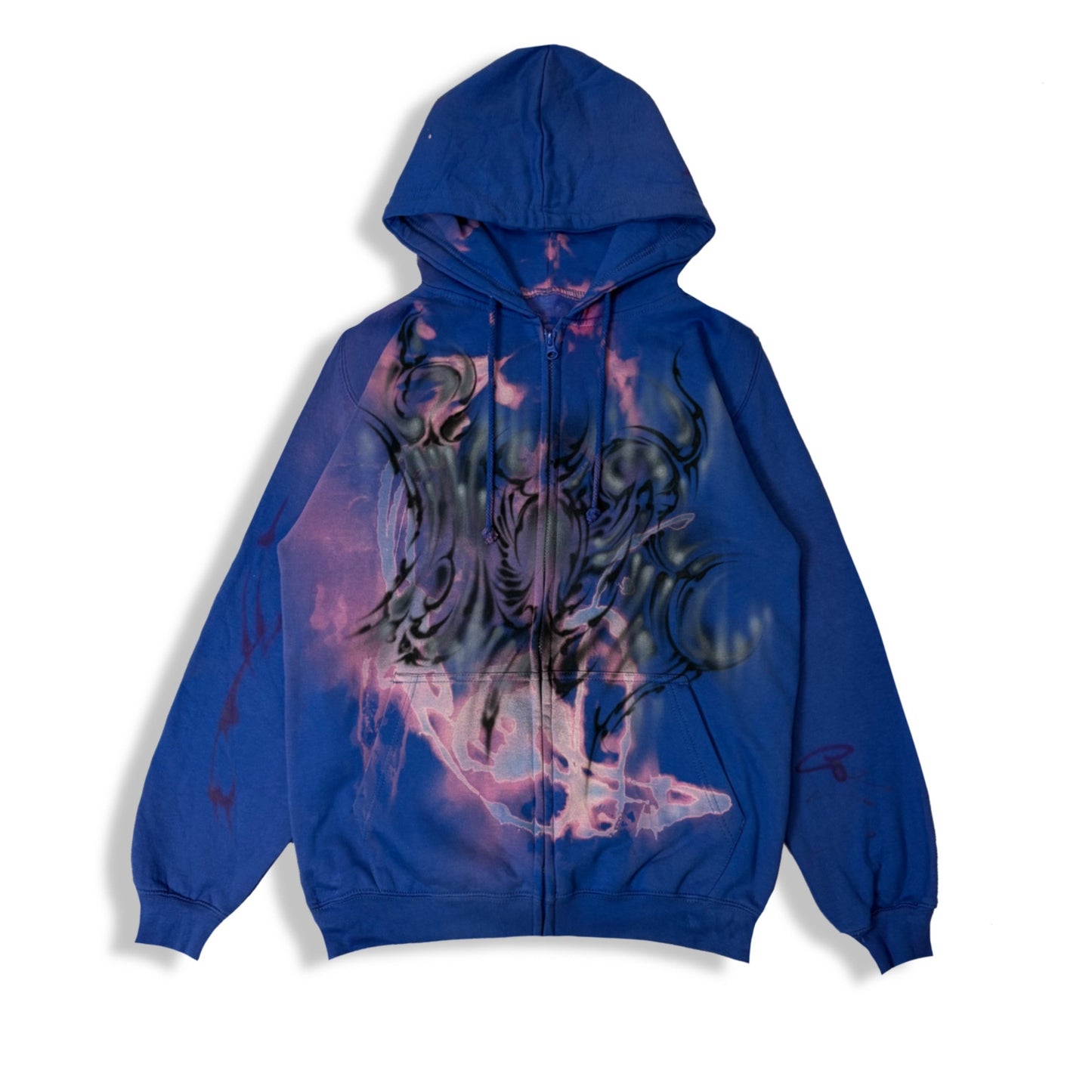 "(purple)flaming skulls "