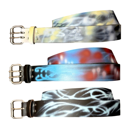 airbrushed belts 555