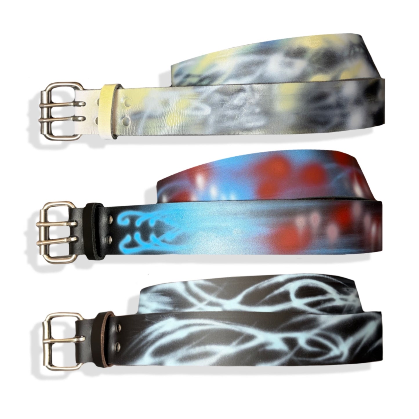 airbrushed belts 555
