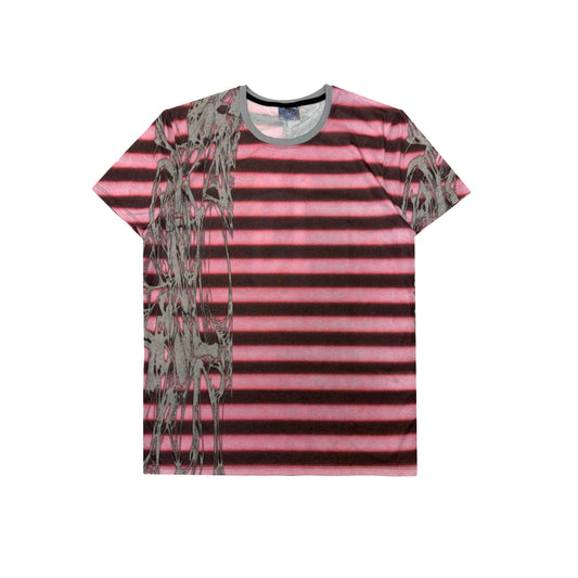 pink silver short sleeve