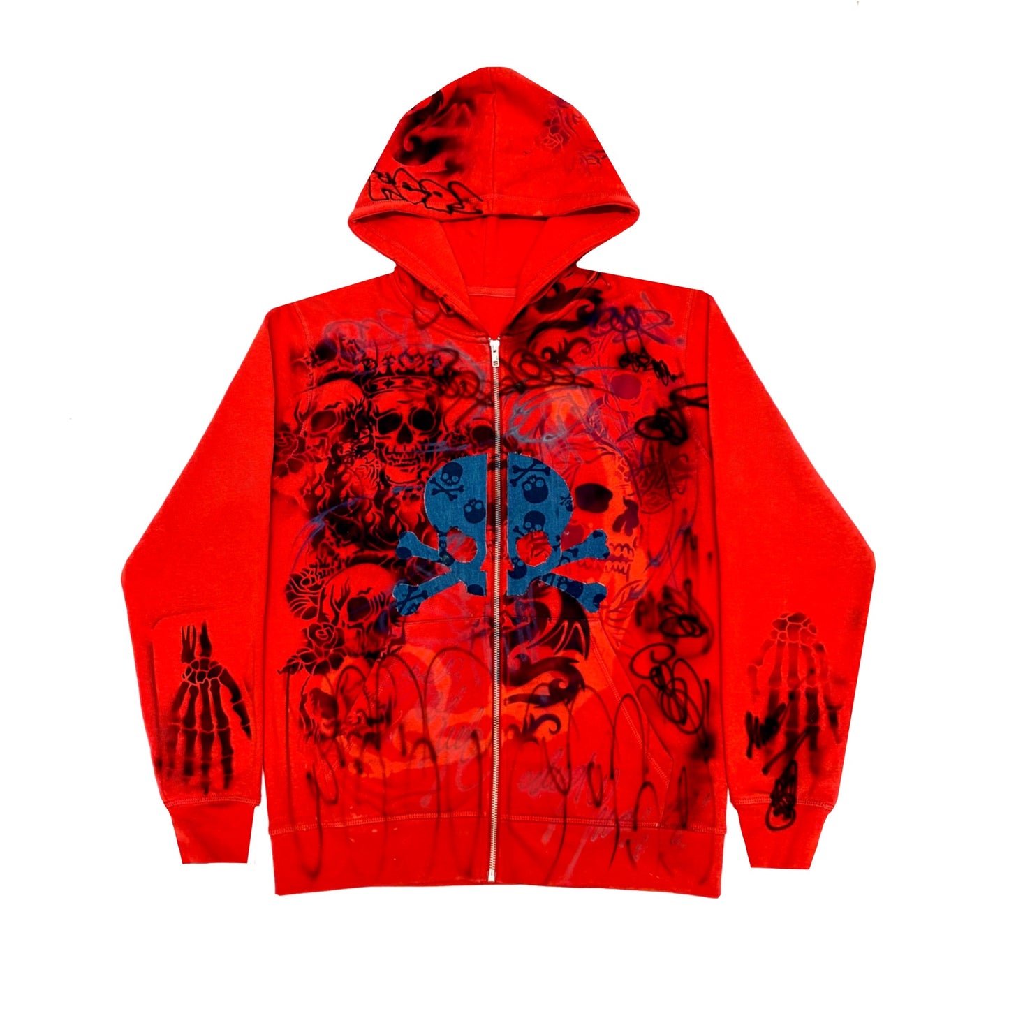 "SKULL PATCH" zip-up