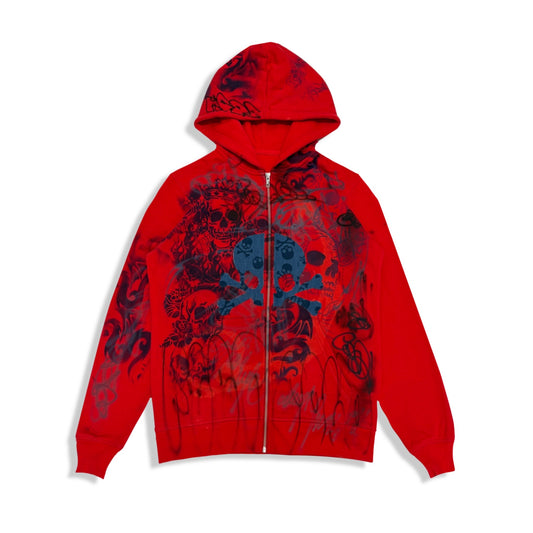 "SKULL PATCH" zip-up
