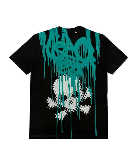 SKULL TAG SHIRT (BLACK)