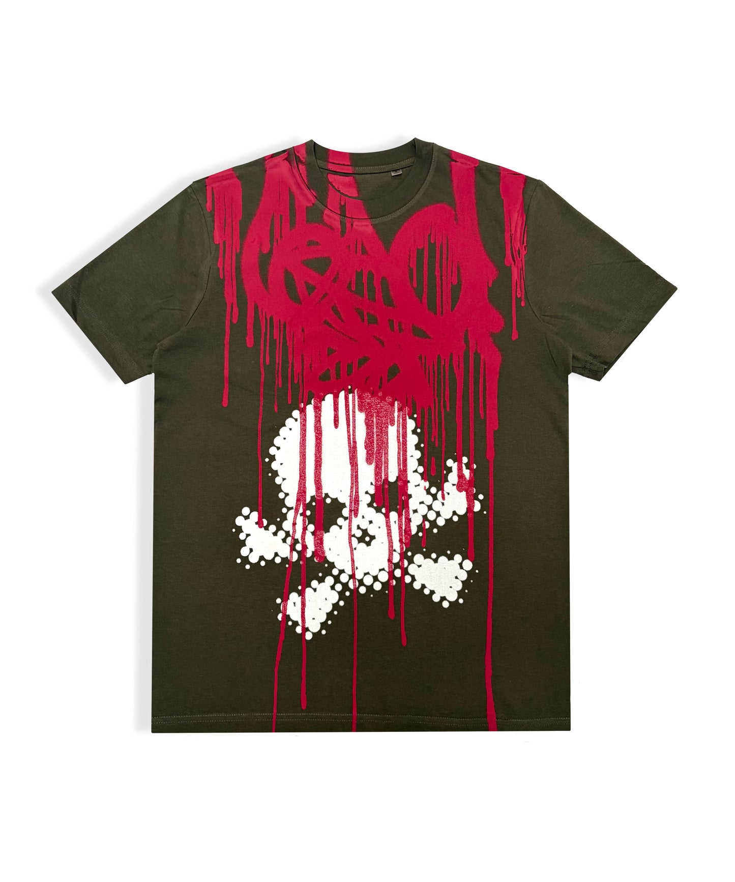 SKULL TAG SHIRT (KHAKI GREEN)