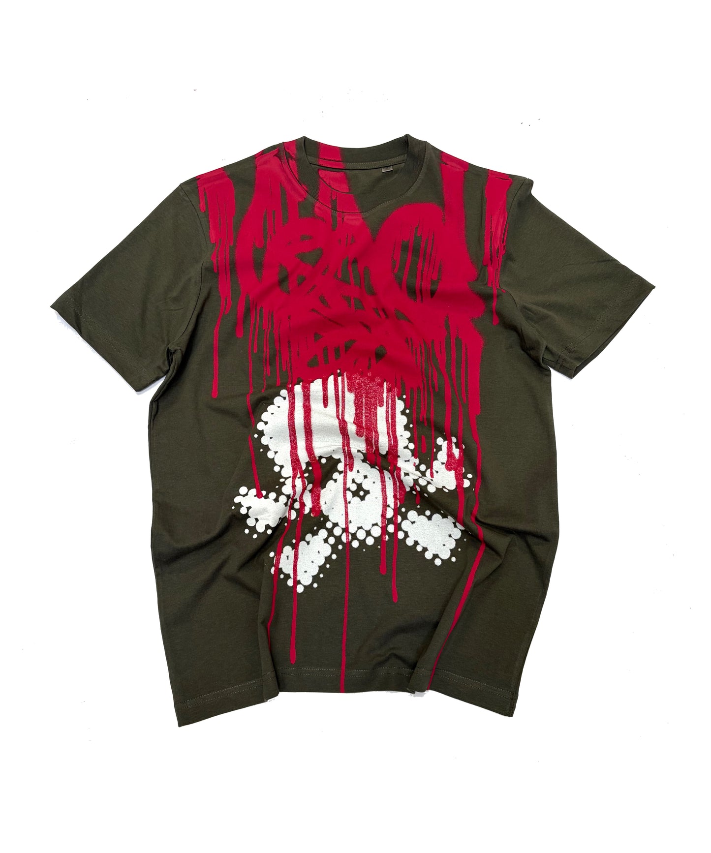 SKULL TAG SHIRT (KHAKI GREEN)