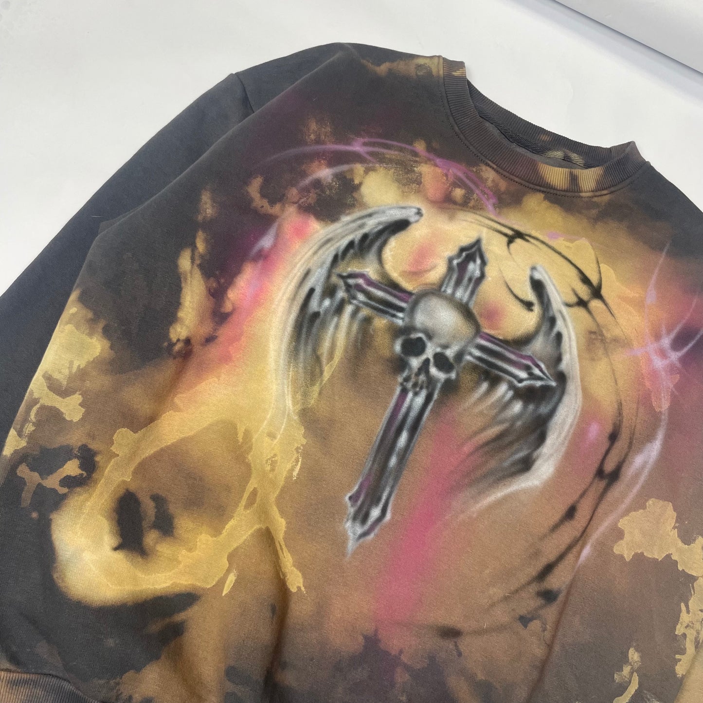 skull wings sweatshirt