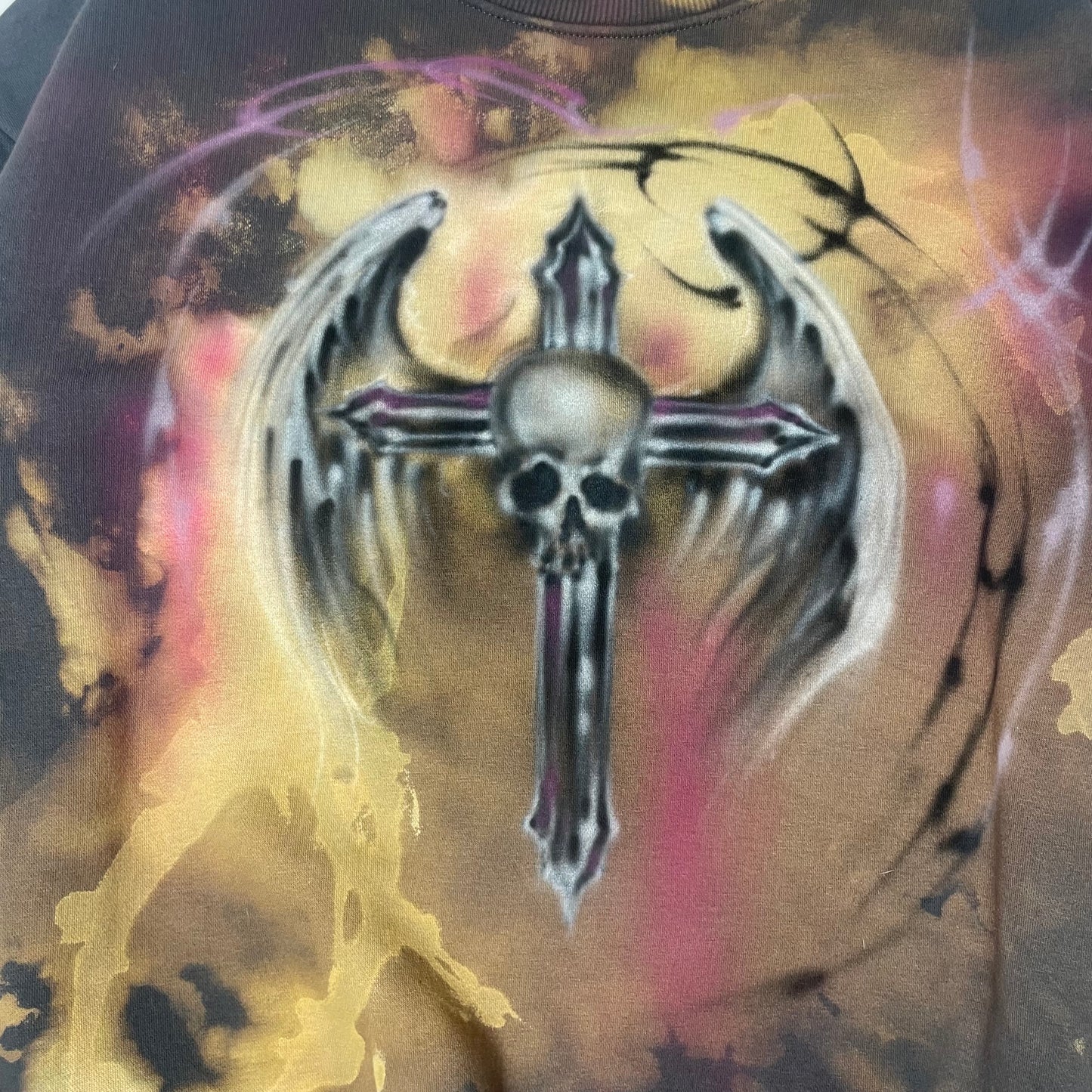 skull wings sweatshirt