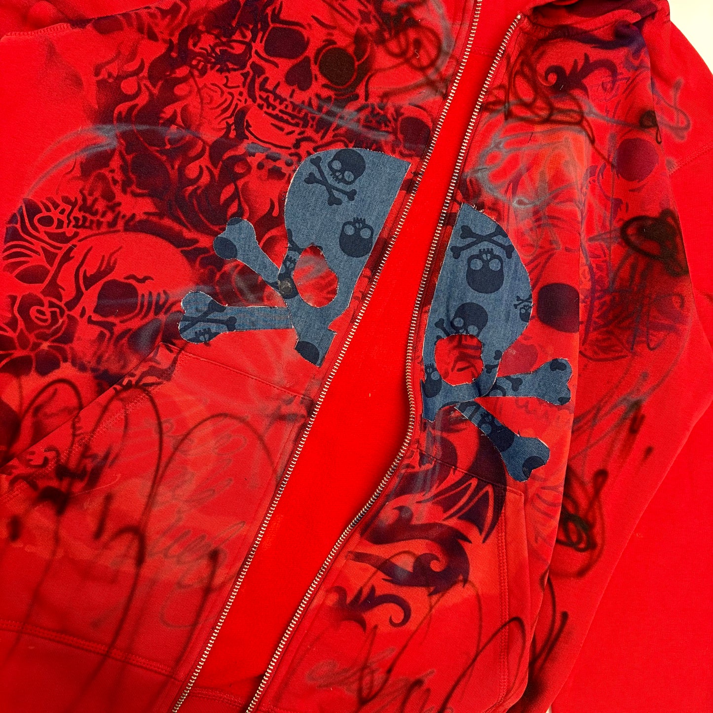 "SKULL PATCH" zip-up