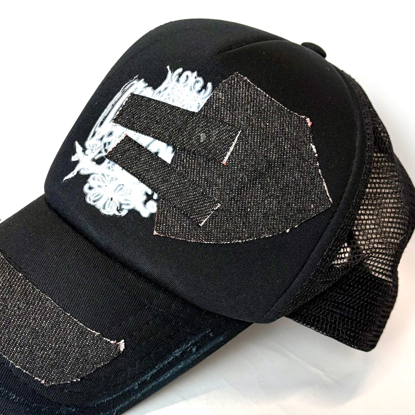 "redacted" trucker cap