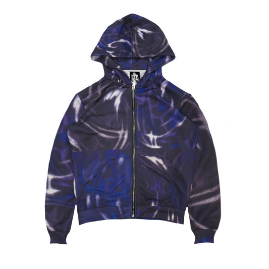 PURPLE FLAMES ZIP-UP