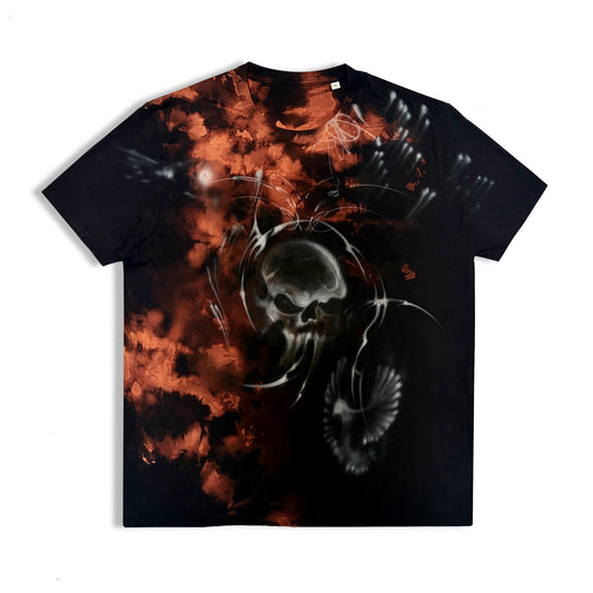 bleached skull short sleeve