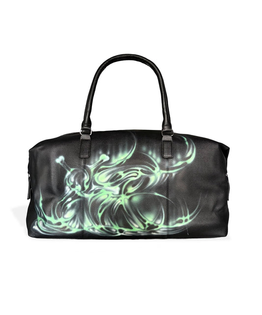 green skull weekend bag