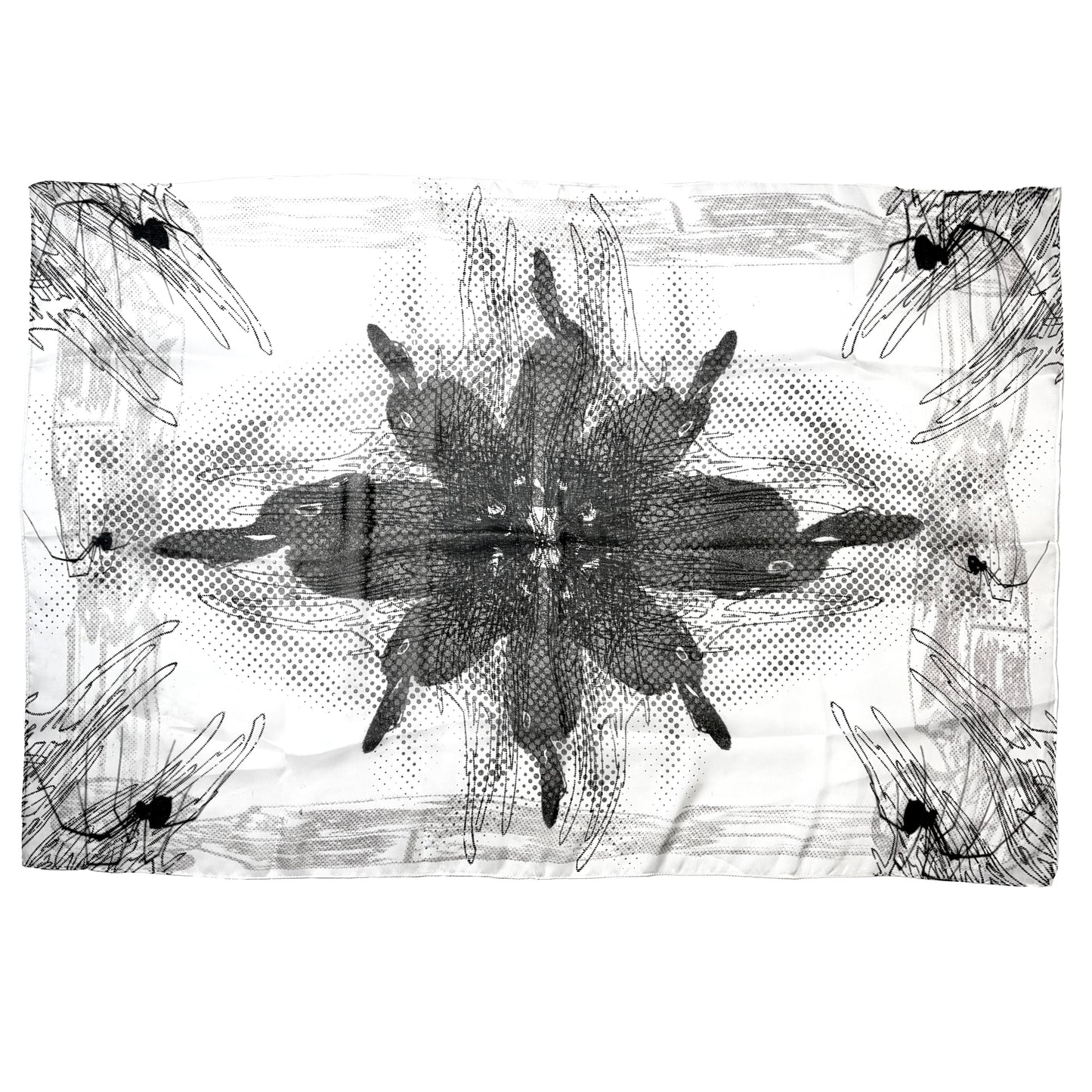 MIRROR BUNNY SILK SCARF