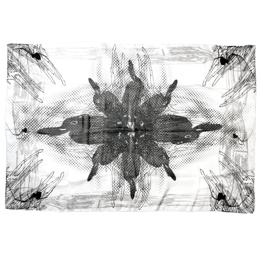 MIRROR BUNNY SILK SCARF