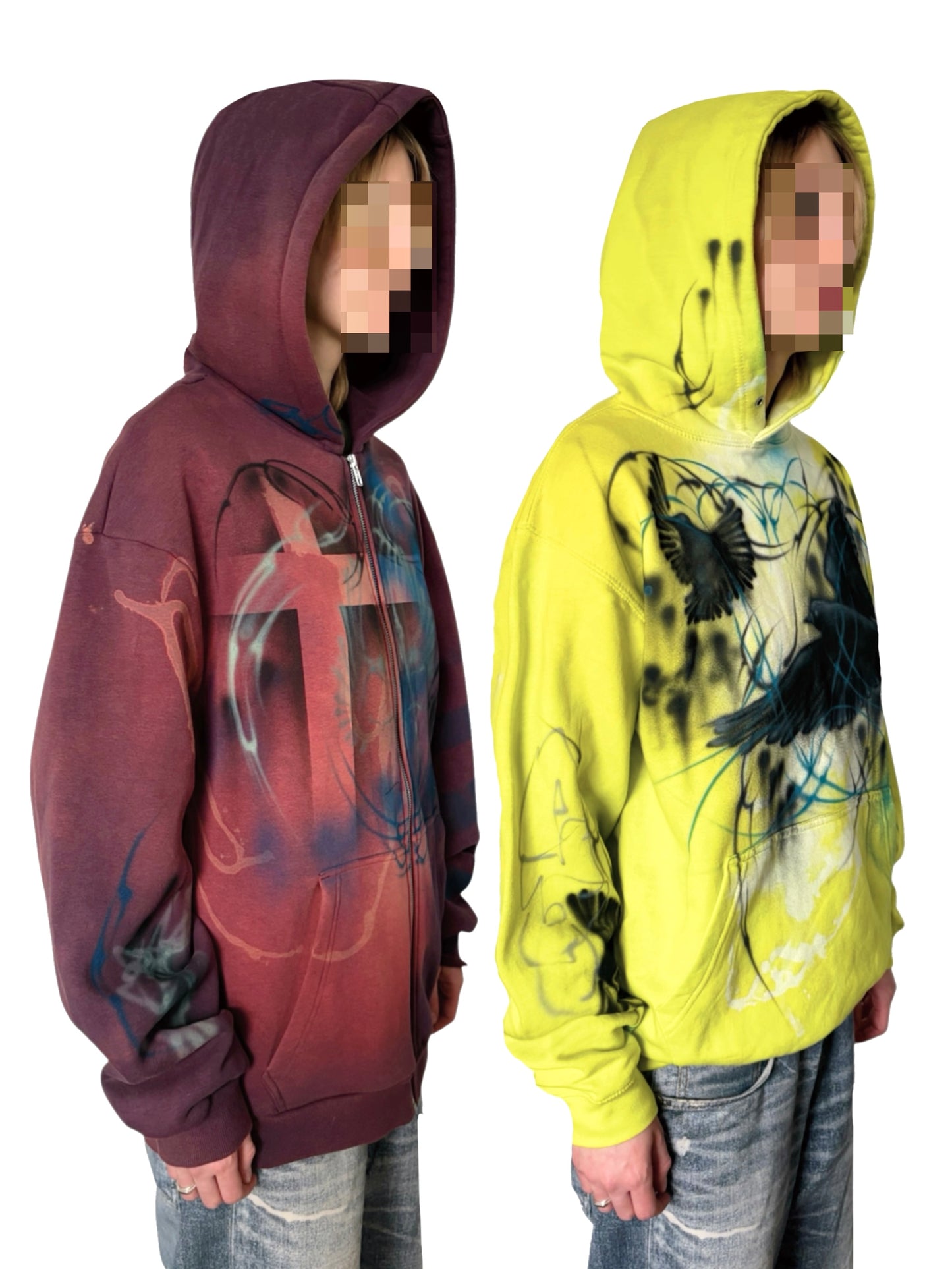 flying raven hoodie